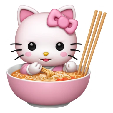 hello kitty hungry sticker