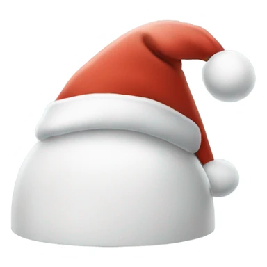 igloo xmas santa hat sticker