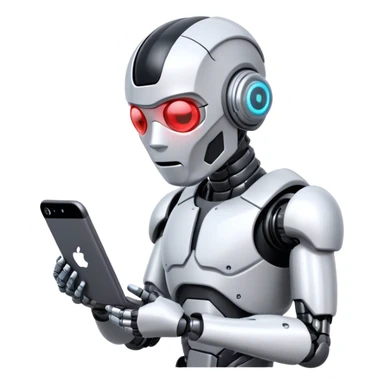 cyborg searching data sticker