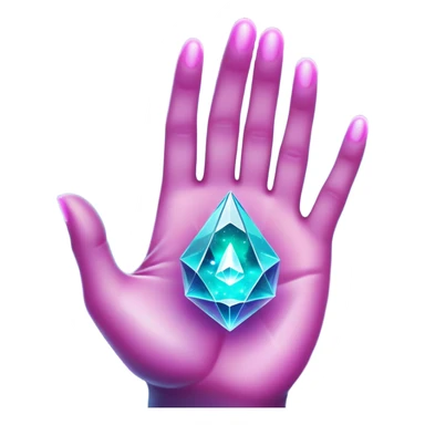 Ghostly hand emerging from stardust, holding a prism portal revealing floating products (e.g., jewelry) in a galaxy nebula, prism glows with cosmic magenta (#FF00FF) and celestial teal (#00CED1), starry depth-of-field, mystical luxury vibe sticker