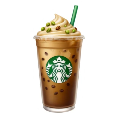 Starbucks Iced coffee with pistachio   sticker