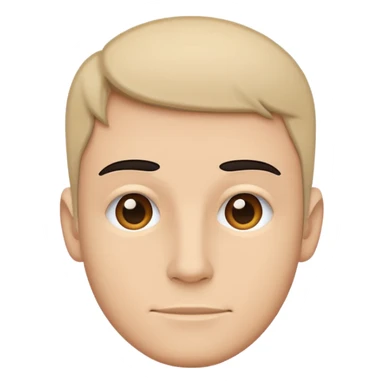 Minimalistic flat vector icon, iOS style, thin black outline on white background. Character guy made in the style of the default avatar. sticker