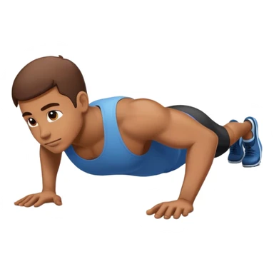 Push-ups  with generic charact sticker