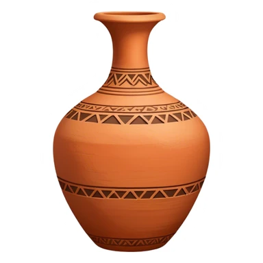 Terracotta vase sticker