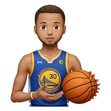 Steph curry with nails sticker