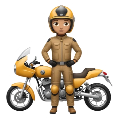 motorcycle human with helmet full body sticker
