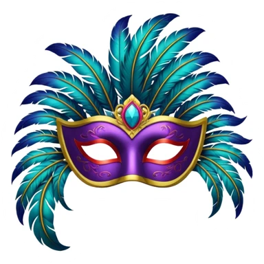 carnival mask sticker