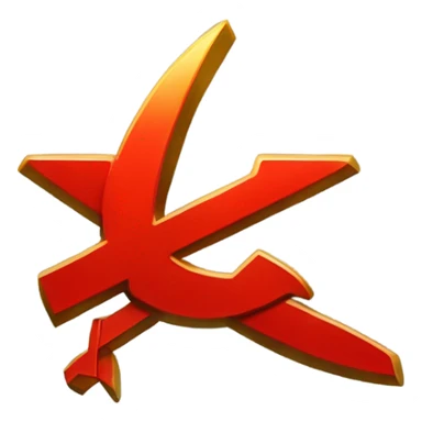 Soviet hammer and sickle sticker
