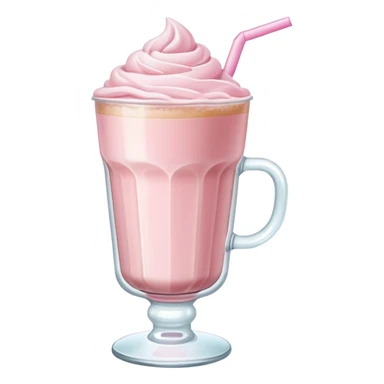 pink iced latte sticker