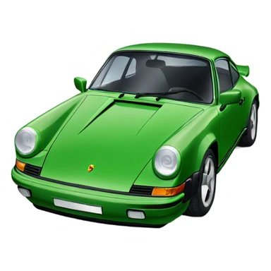 green porsche 911 sticker