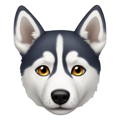 Husky with heterochromia sticker