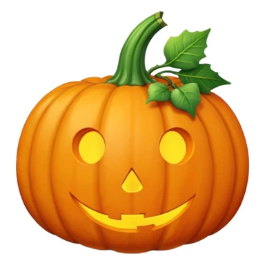 Pumpkin with bow sticker