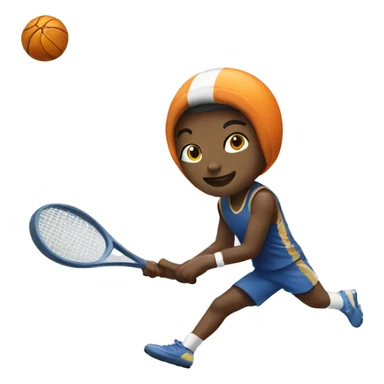 person playing sports sticker