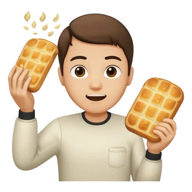 Beating someone with garlic bread sticker