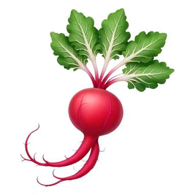 spicy radish with steam or heat lines sticker