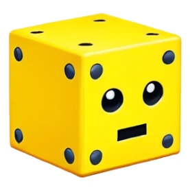 geometry dash cube character sticker