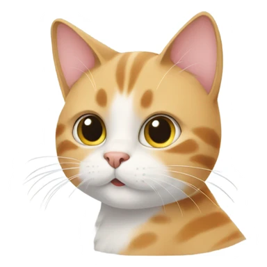 Cat in the morning  sticker