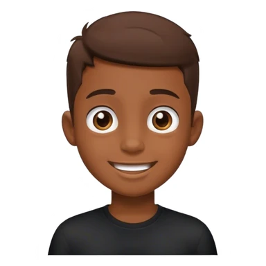 happy boy in black shirt sticker