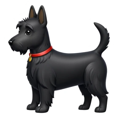 Scottie dog emoji sticker