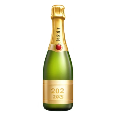 A bottle of champagne 2025 sticker