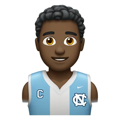 White male wearing North Carolina Tar Heels sticker