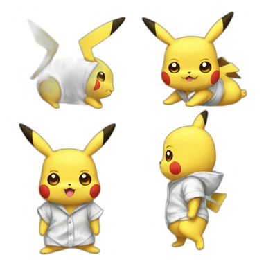 Pikachu en pijama sticker