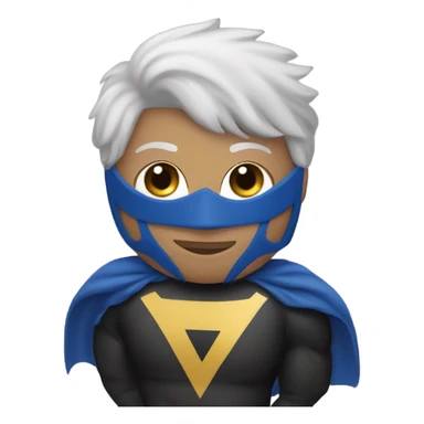 Me with a superhero mask and claws sticker