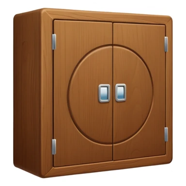 brown medicine cabinet sticker