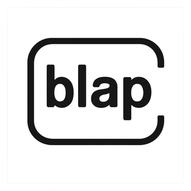 the GLOCK logo, except the letters say "blap" sticker