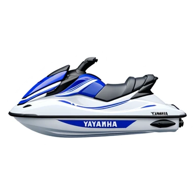 Jet Ski - Yamaha EX Deluxe (Model Year: 2022) (Iconic colour: Blue and white) sticker