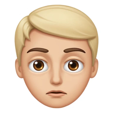 Raising eyebrows and rolling eyes sticker