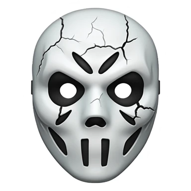 ghostface scream face sticker