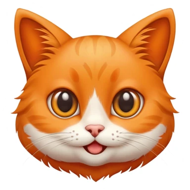 cute cat with big eyes and happy expression sticker