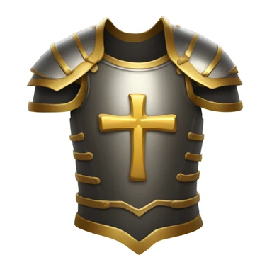 torso armor with golden cross sticker