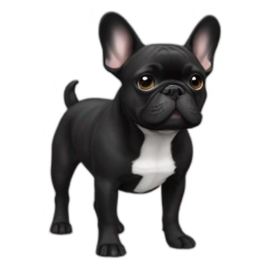 French-bulldog-black sticker
