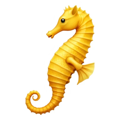 Yellow Seahorse  sticker