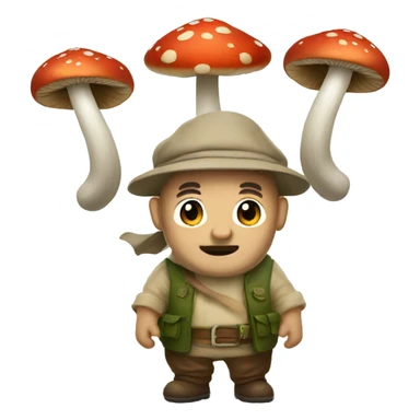 legend of mushrooms sticker