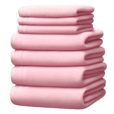 Light pink stacked towels sticker