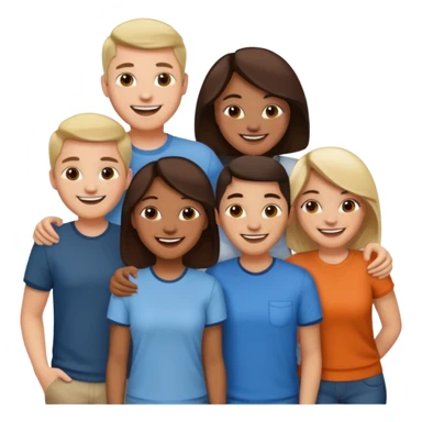 Cast members from tv show friends  sticker