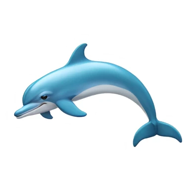 Dolphin with a bow sticker