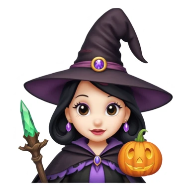 
Minnie mouse as a witch cartoon -style/cute and transparent for a sticker sticker