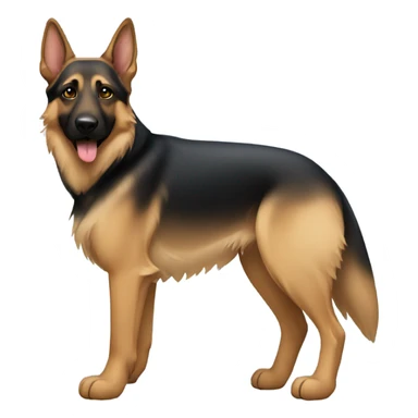 female german shepherds with brown paws sticker