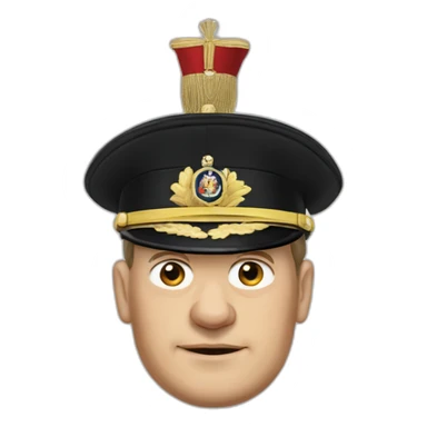 Olaf Scholz in Prussian uniform sticker