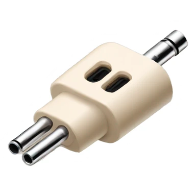 beige stereo adapter mini jack to big jack for headphones  sticker