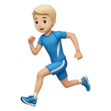 High resolution of ful body kid running  sticker