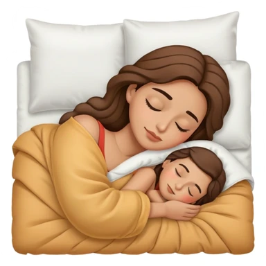 spanish female sleeping with comforter sticker