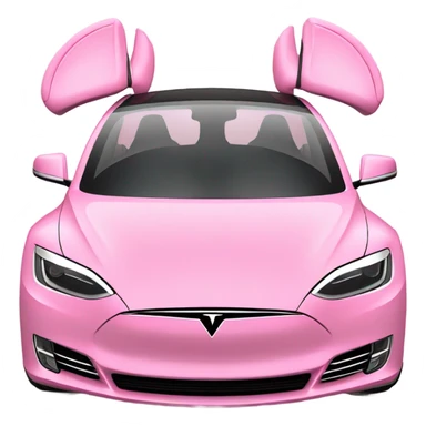 pink tesla sticker