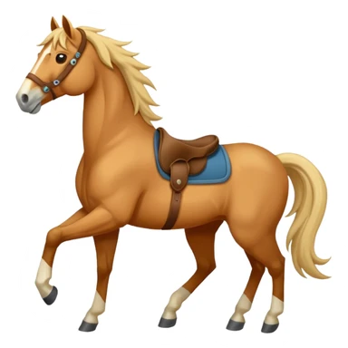 Realistic tan mustang horse sticker