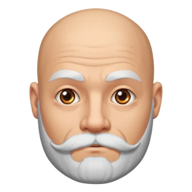   tattooed baldies with white bearded  Half body sticker