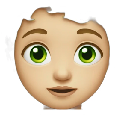 Baby with green eyes sticker